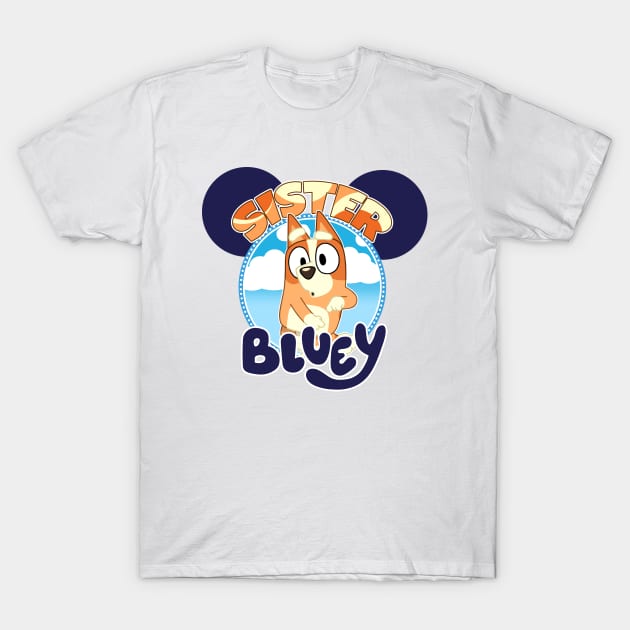 Bluey and Bingo Family Birthday , Kids Party T-Shirt by Justine Nolanz